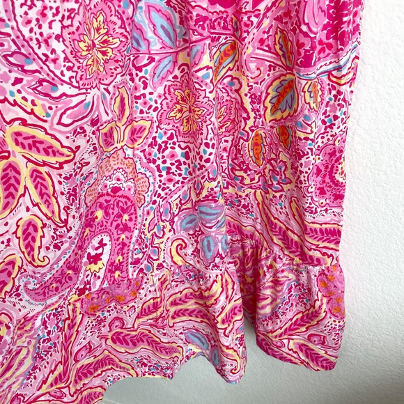 A.L.C. Pink Floral Paisley Maxi Sundress - Picture 8 of 10